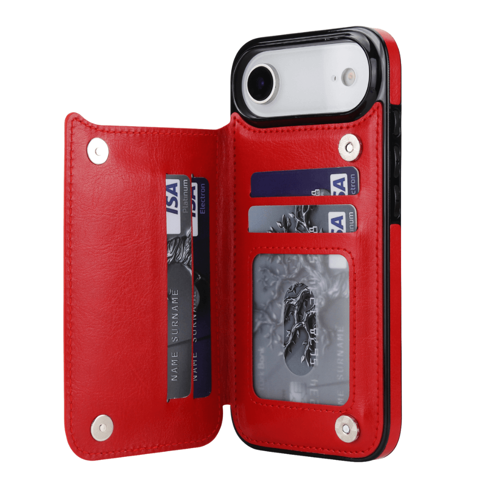 Vistor Leather Flip Wallet Case For iPhone 17 Series
