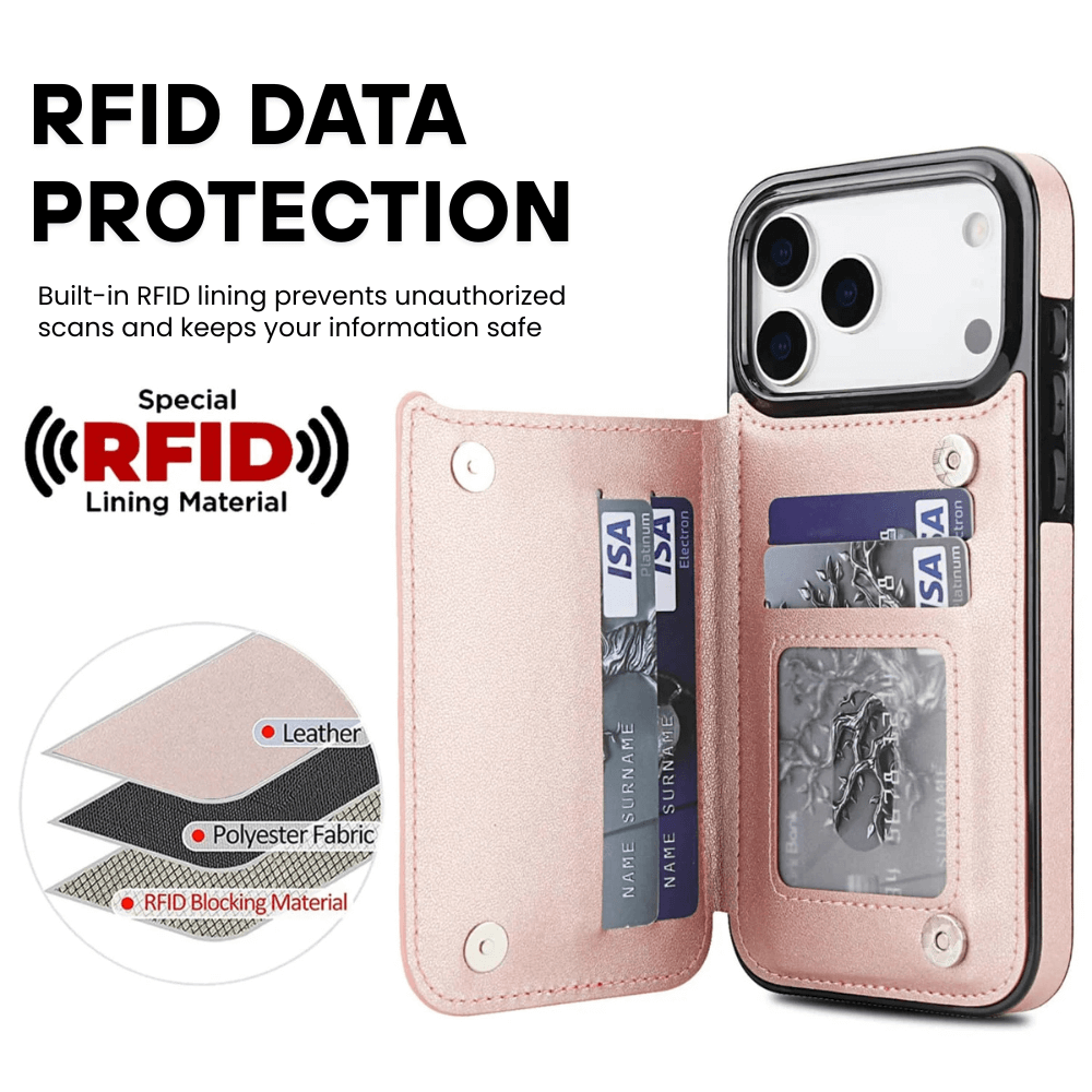 Tempero Leather Flip Wallet iPhone Case - Astra Cases