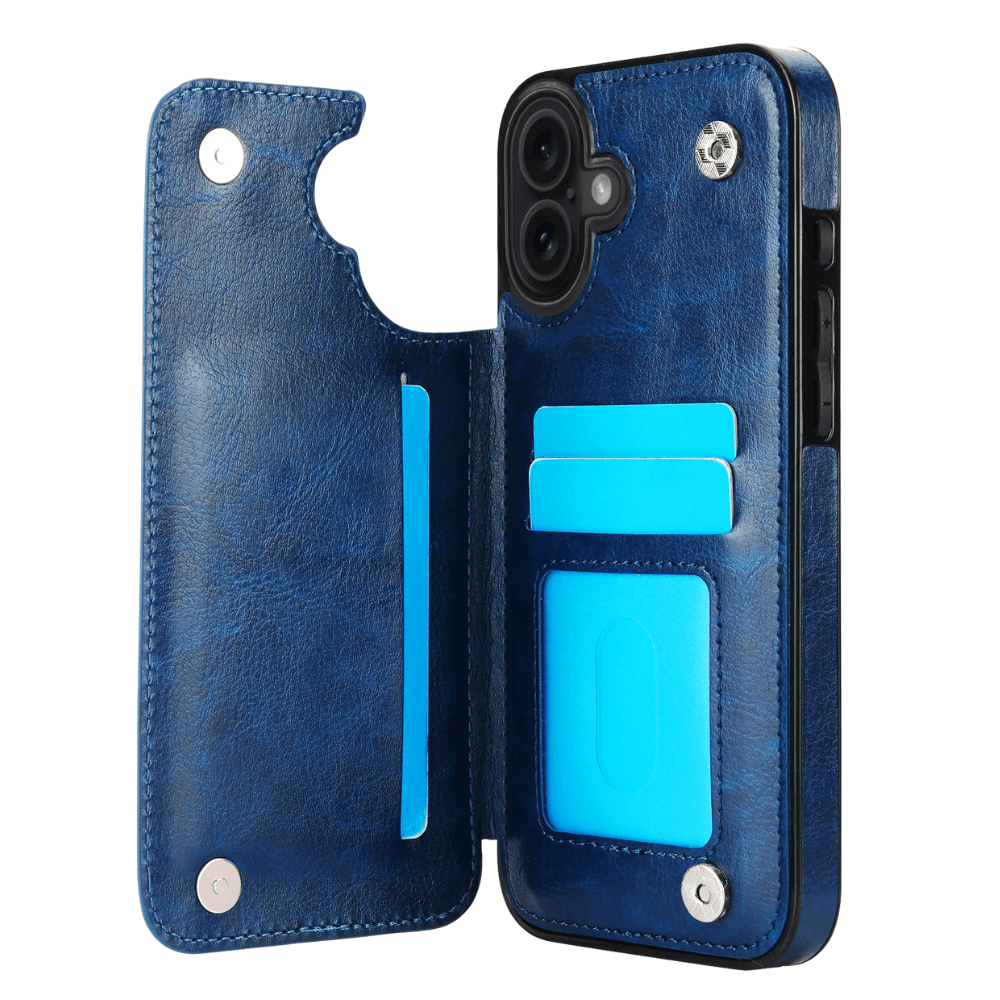 Vistor Leather Flip Wallet Case For iPhone 17 Series