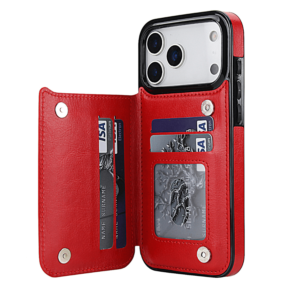 Vistor Leather Flip Wallet Case For iPhone 17 Series