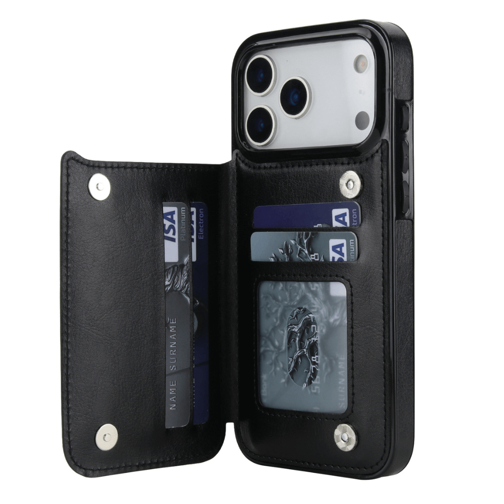 Vistor Leather Flip Wallet Case For iPhone 17 Series