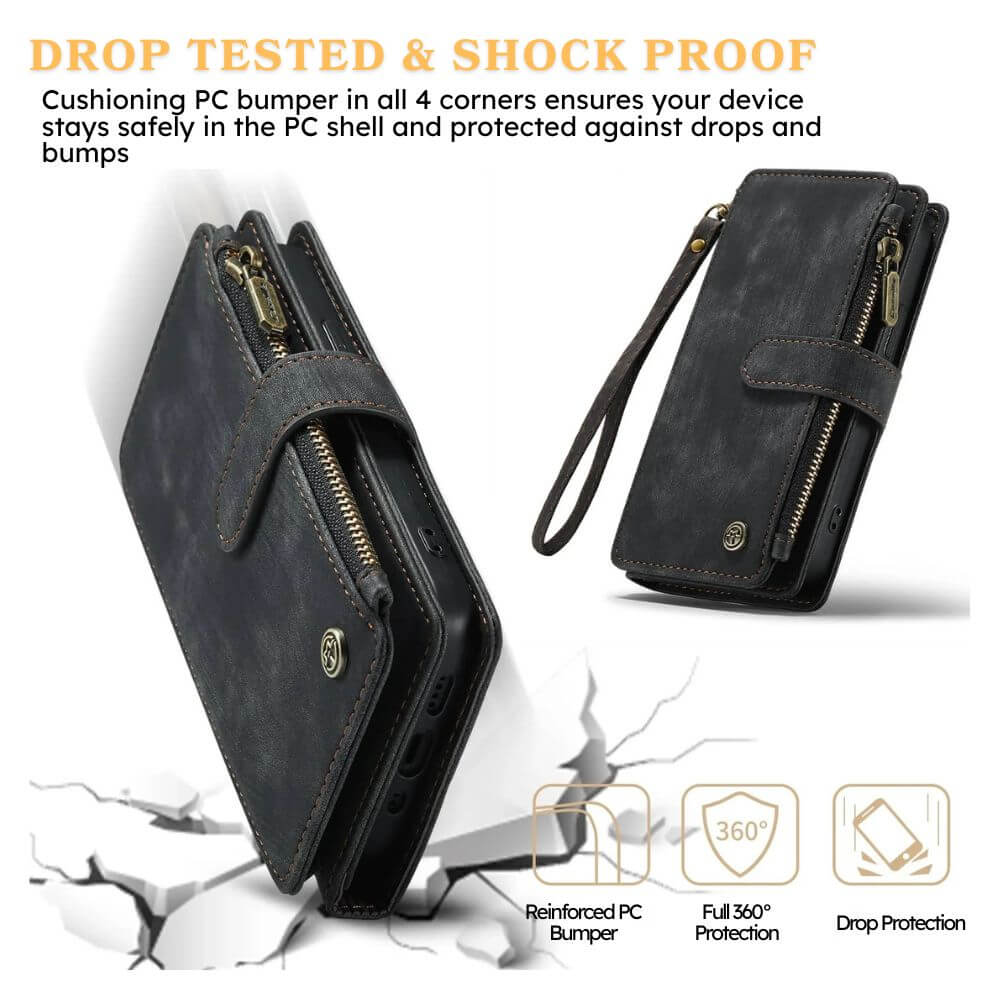 Saevio Magnetic Leather iPhone Case - Astra Cases