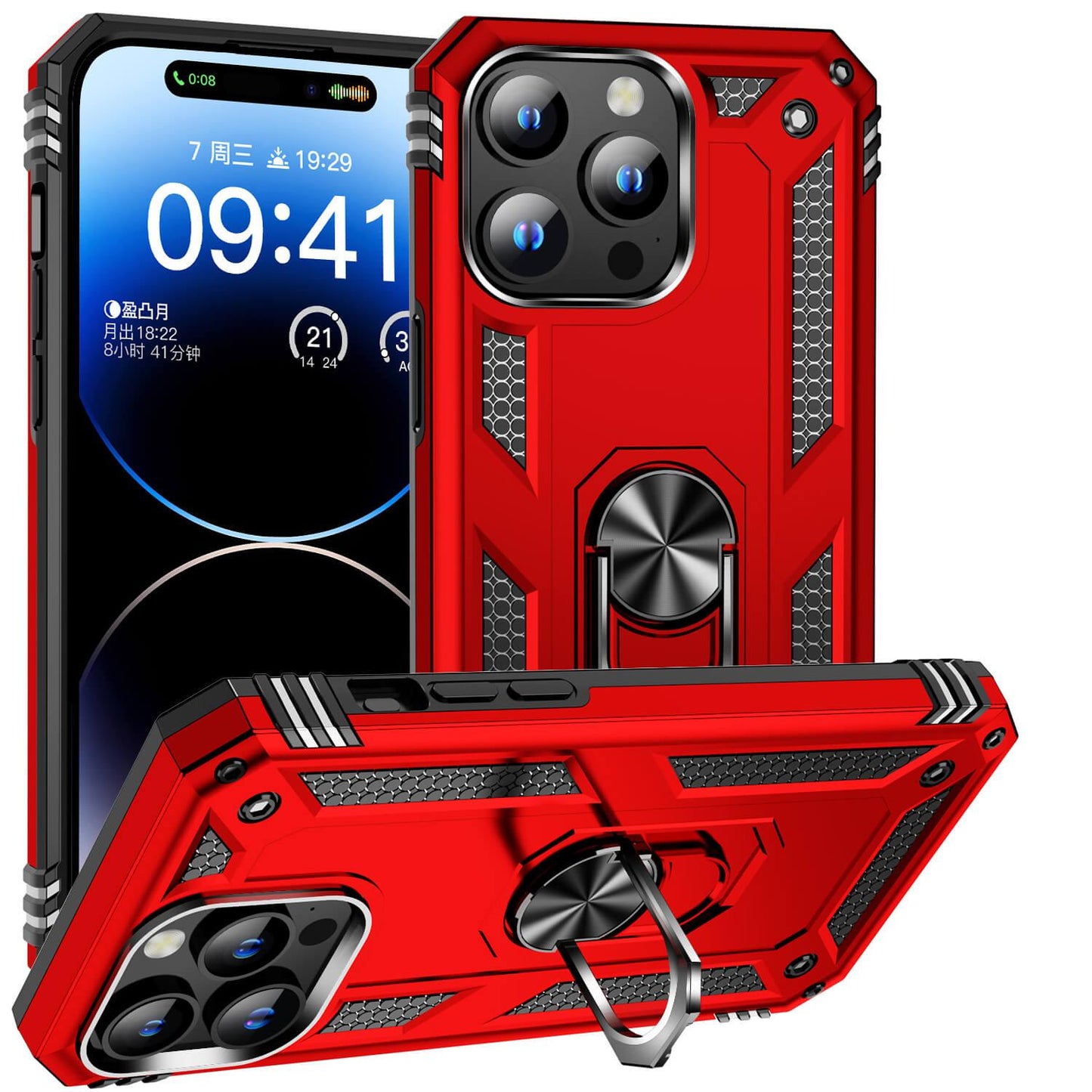 NATO Military Grade Case With Kickstand For iPhone 15 Series - Astra Cases SG