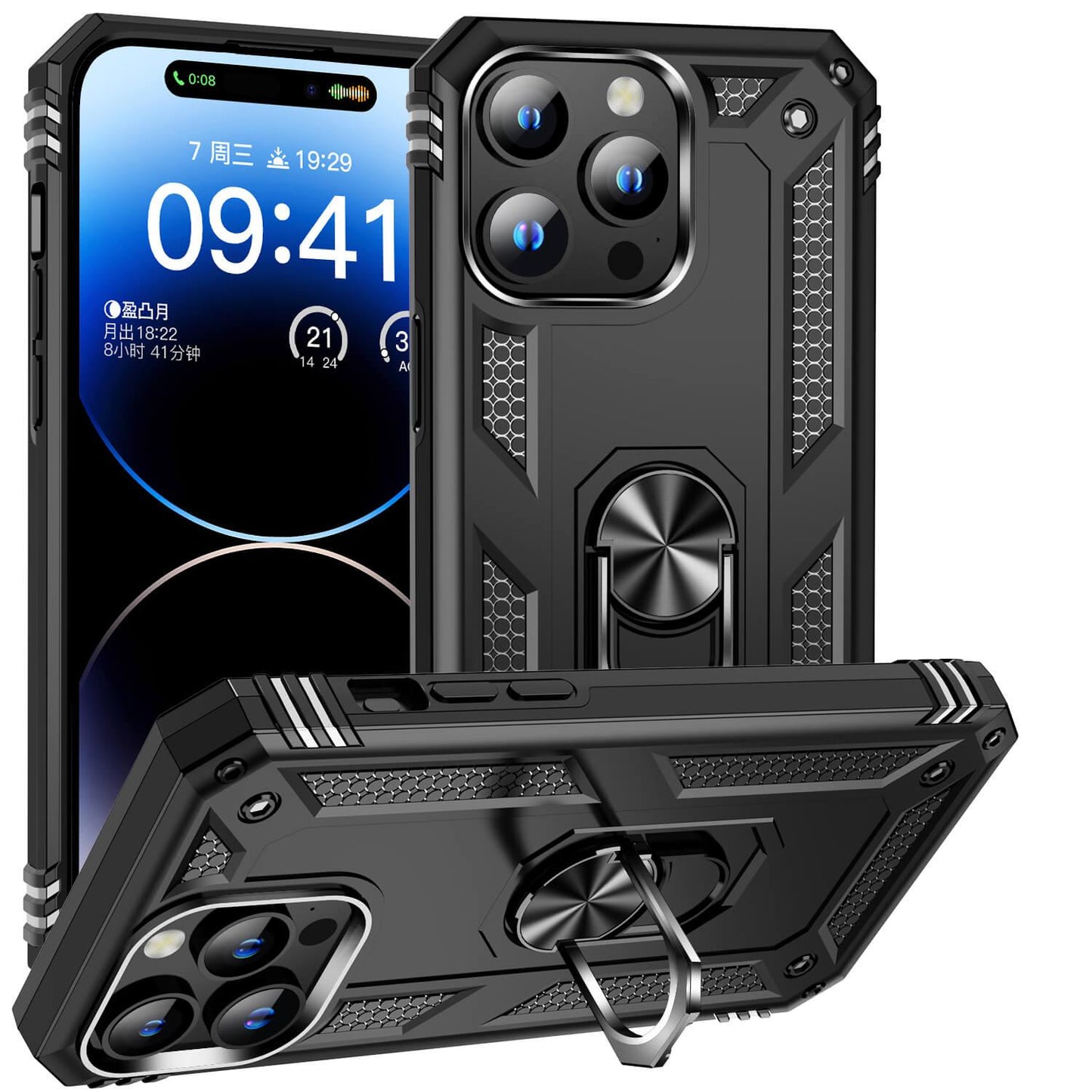 NATO Military Grade Case With Kickstand For iPhone 15 Series - Astra Cases SG