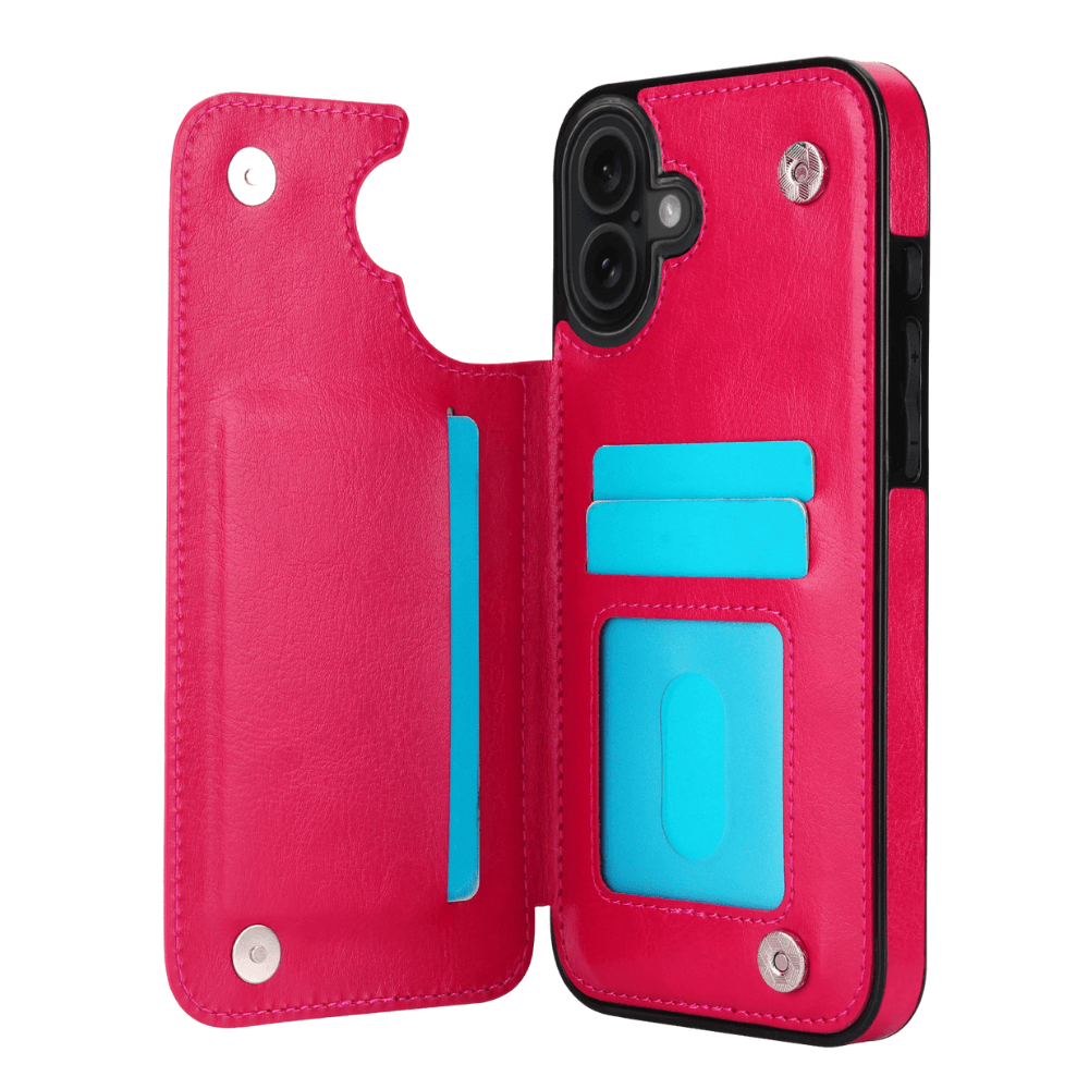 Vistor Leather Flip Wallet Case For iPhone 17 Series