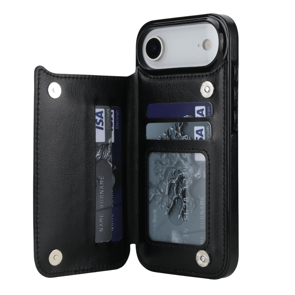 Vistor Leather Flip Wallet Case For iPhone 17 Series