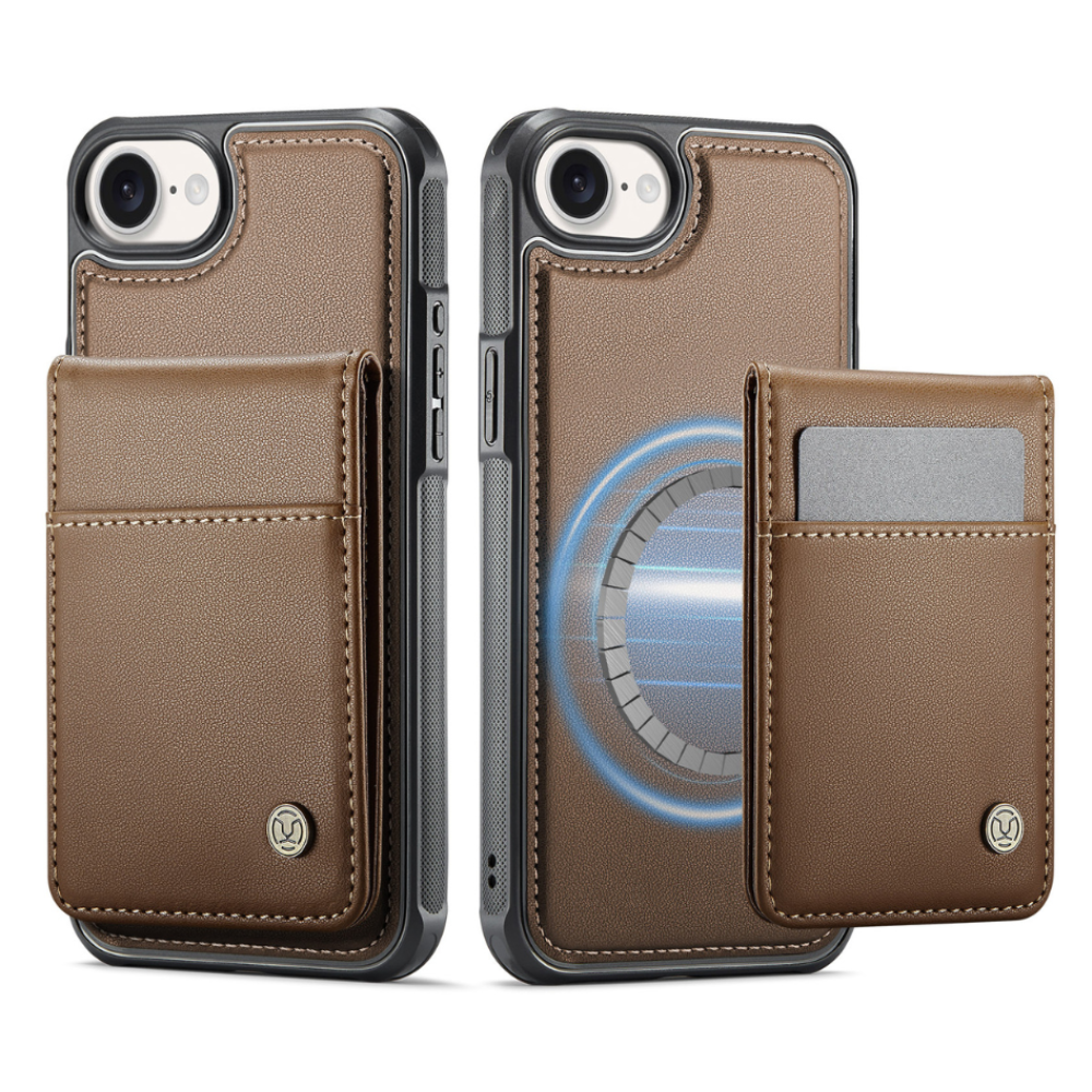 Perdo Magnetic Leather Wallet iPhone Case With Detachable Card Holder