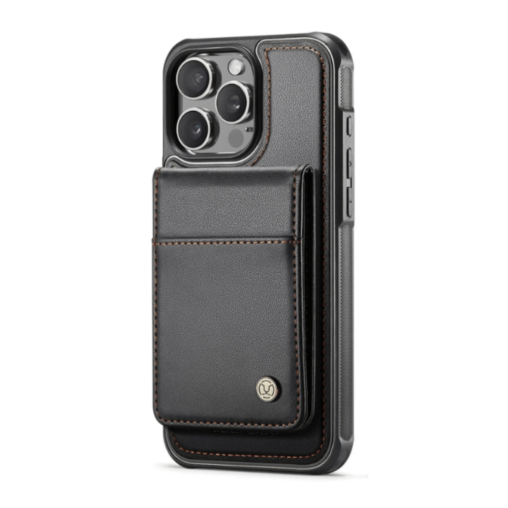 Perdo Magnetic Leather Wallet iPhone Case With Detachable Card Holder