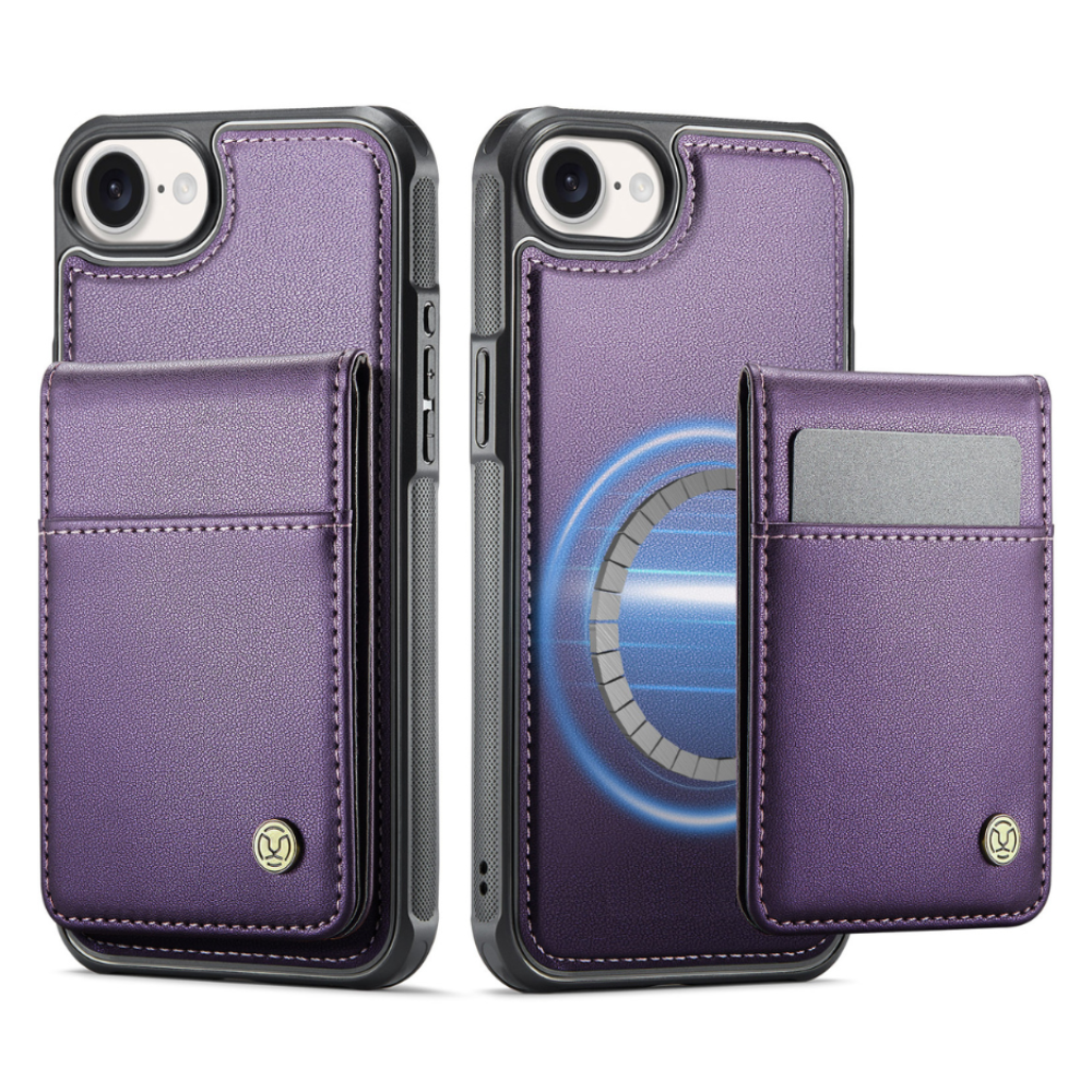Perdo Magnetic Leather Wallet iPhone Case With Detachable Card Holder