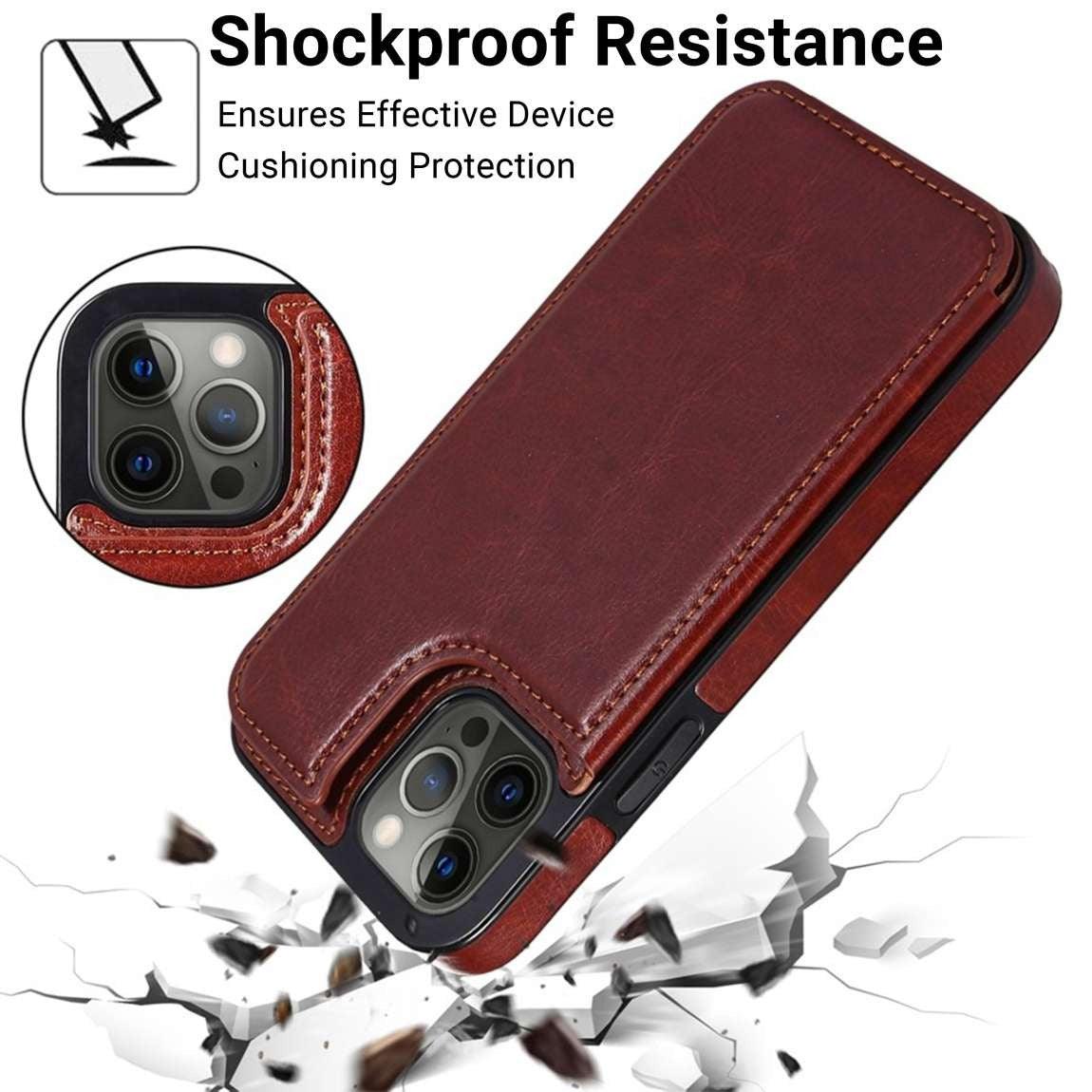 Vistor Leather Flip Wallet Case For iPhone 14 and 15 Series - Astra Cases SG