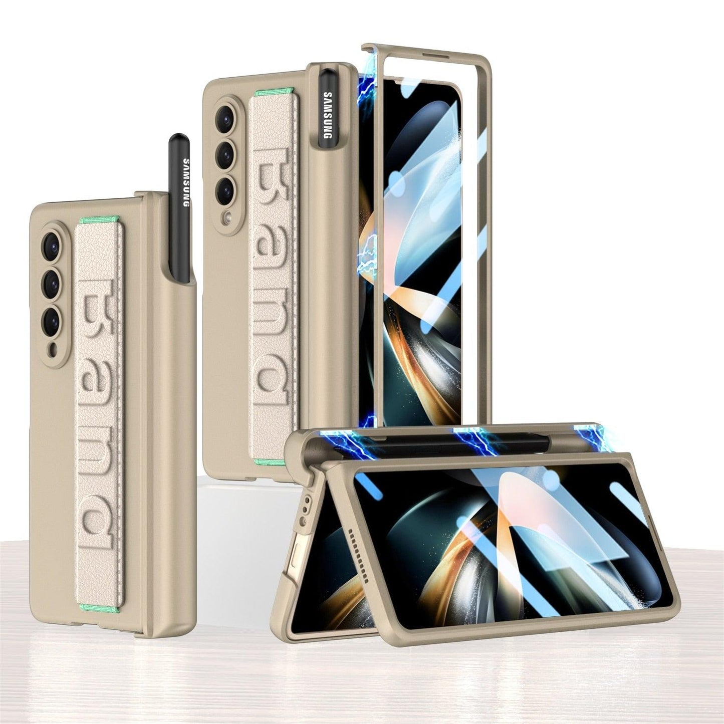 Fumi Protective Case With Magnetic Pen Hinge And Screen Protector for Galaxy Z Fold 4 - Astra Cases SG