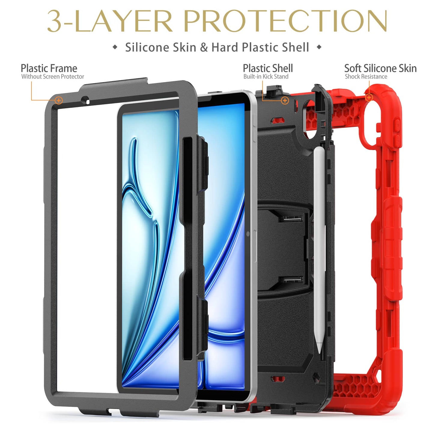 Differo Heavy Duty Case For iPad Series