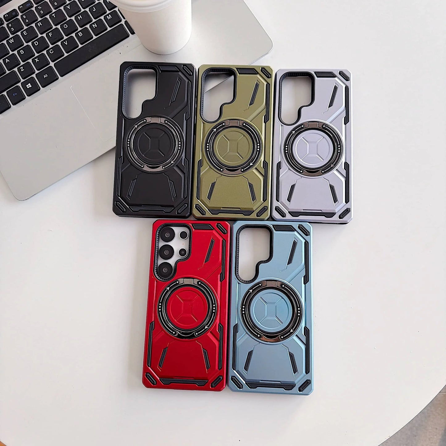 Leonis Shockproof Galaxy Case With Kickstand