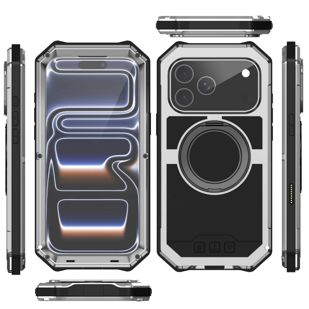 Aegis Magnetic Ring Stand Metal Case For iPhone 17 Pro Max