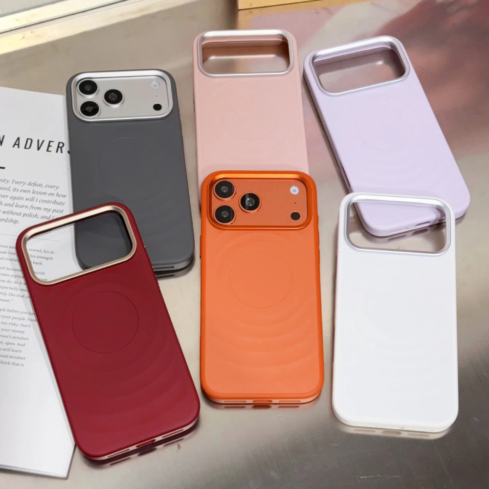 Linea Wave Shockproof iPhone Case With Metal Buttons