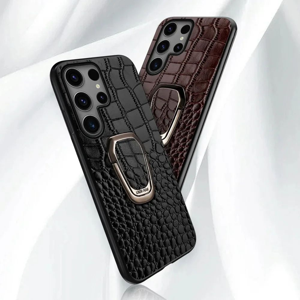 Acidus Leather Galaxy Case With Ring - Astra Cases