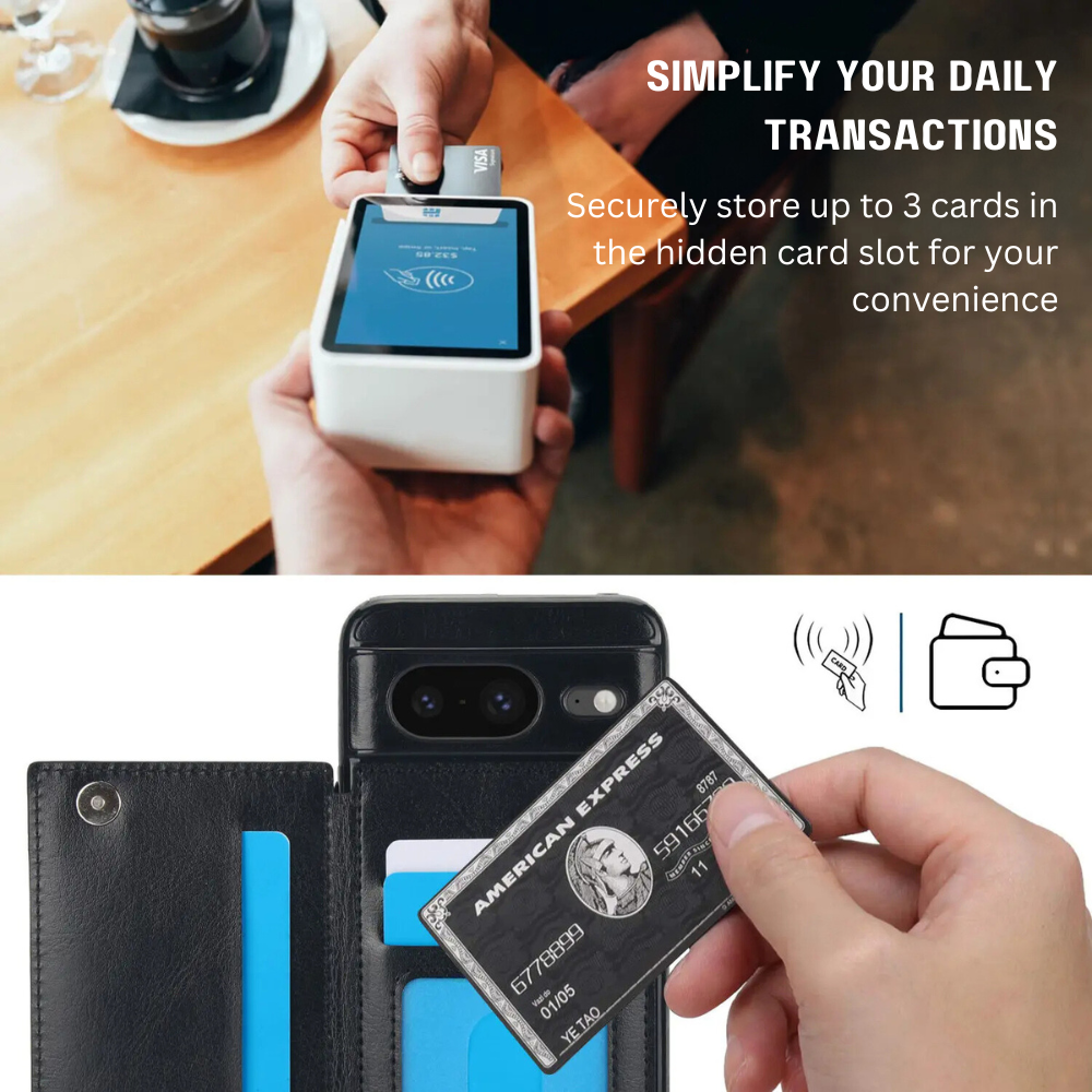 Fautor Leather Flip Wallet Case For Google Pixel Series