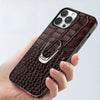 Adepto Leather iPhone Case With Ring - Astra Cases