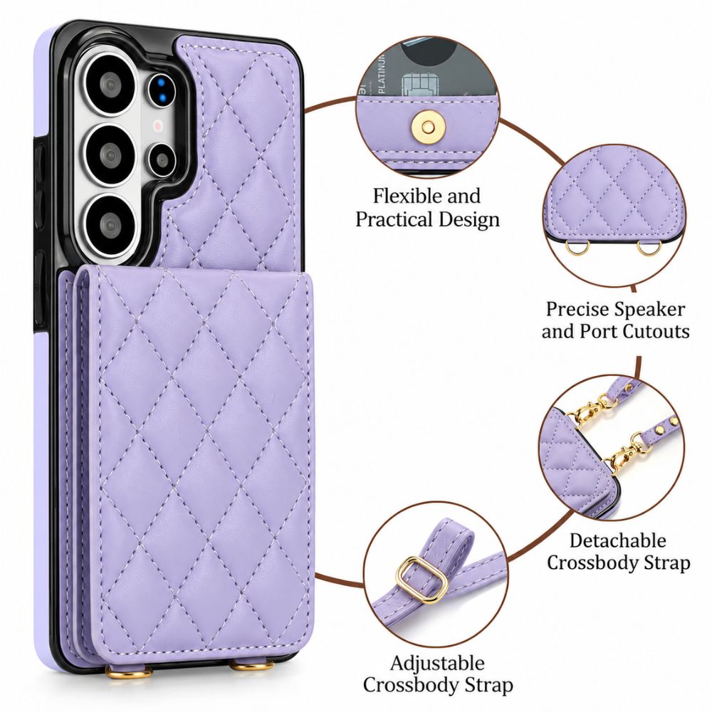 Claudo Leather Wallet Case for Galaxy S Series With Card Holder