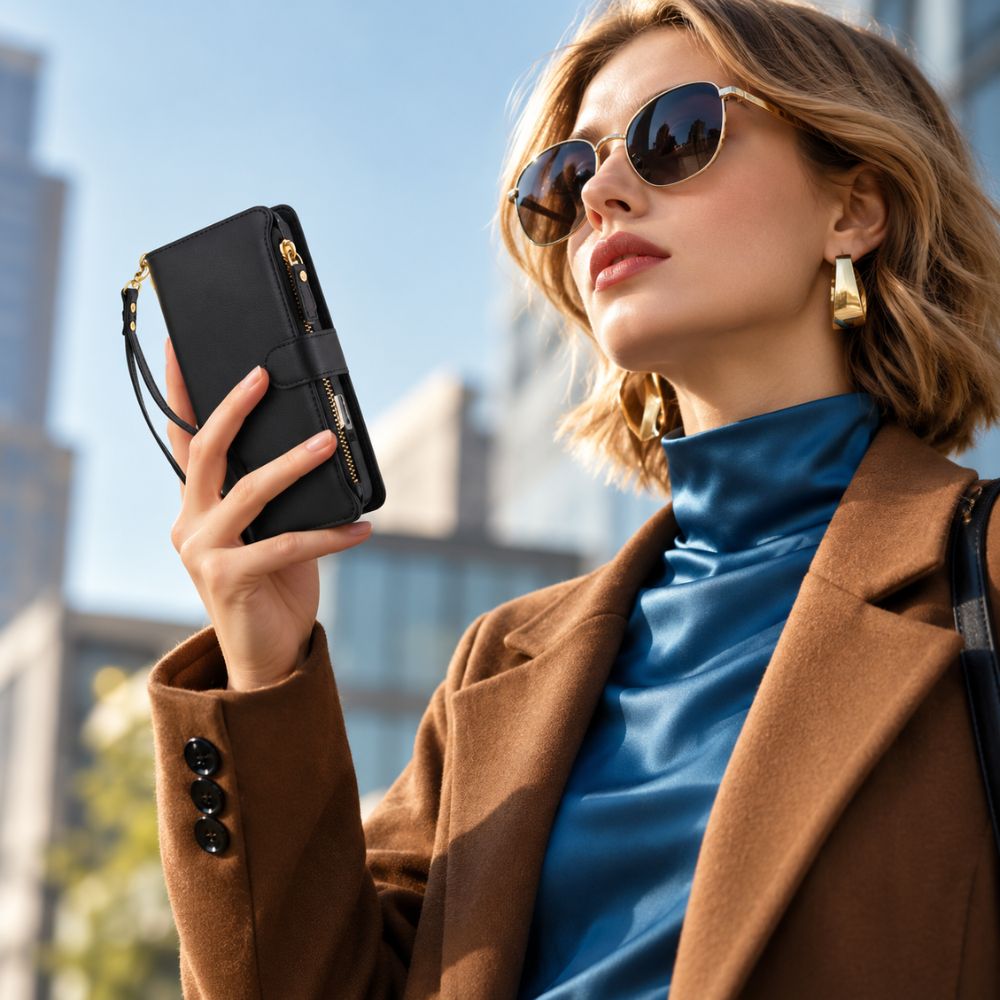 Diluo RFID Magnetic Detachable Wallet iPhone Case