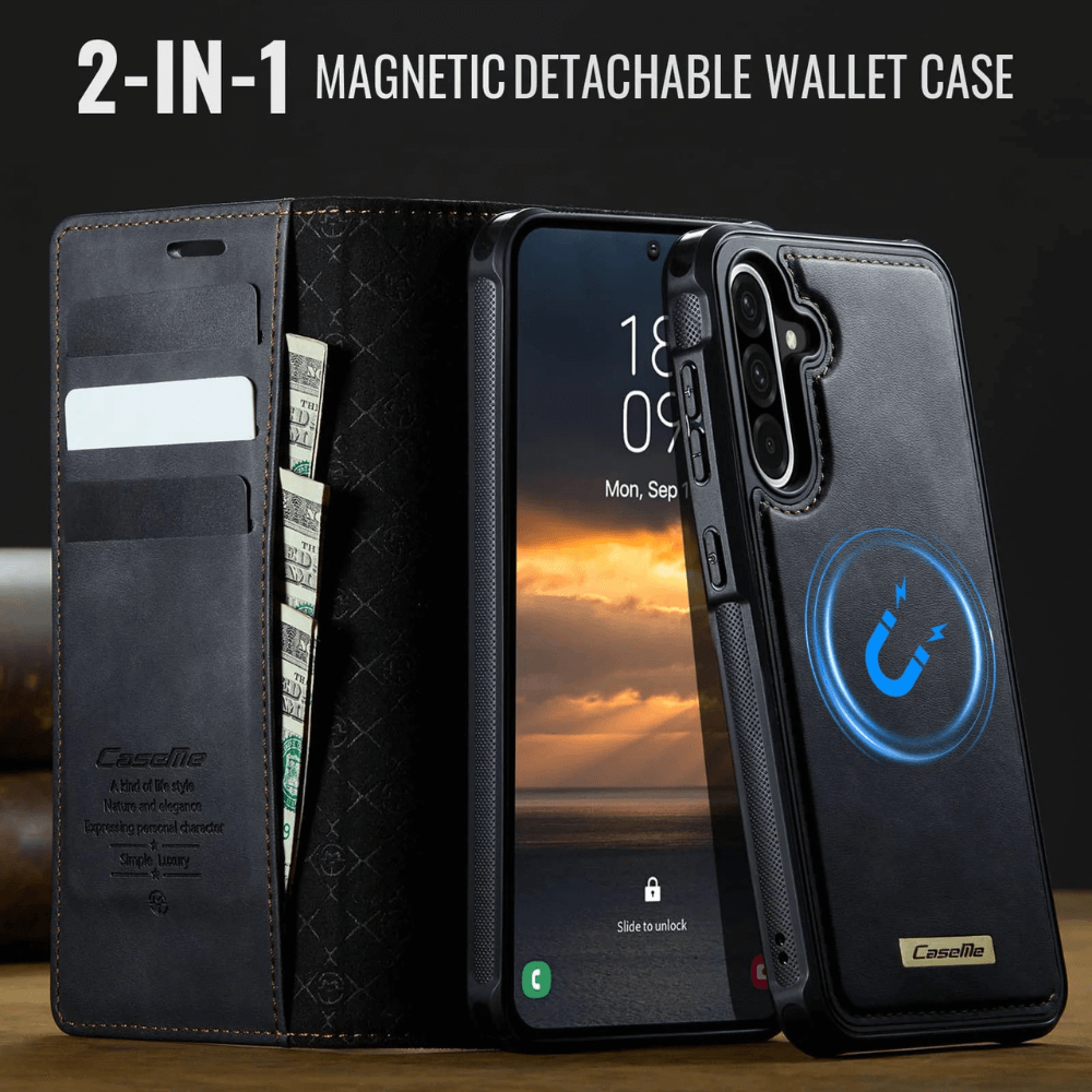 Quin Leather Flip Wallet Galaxy Case - Astra Cases