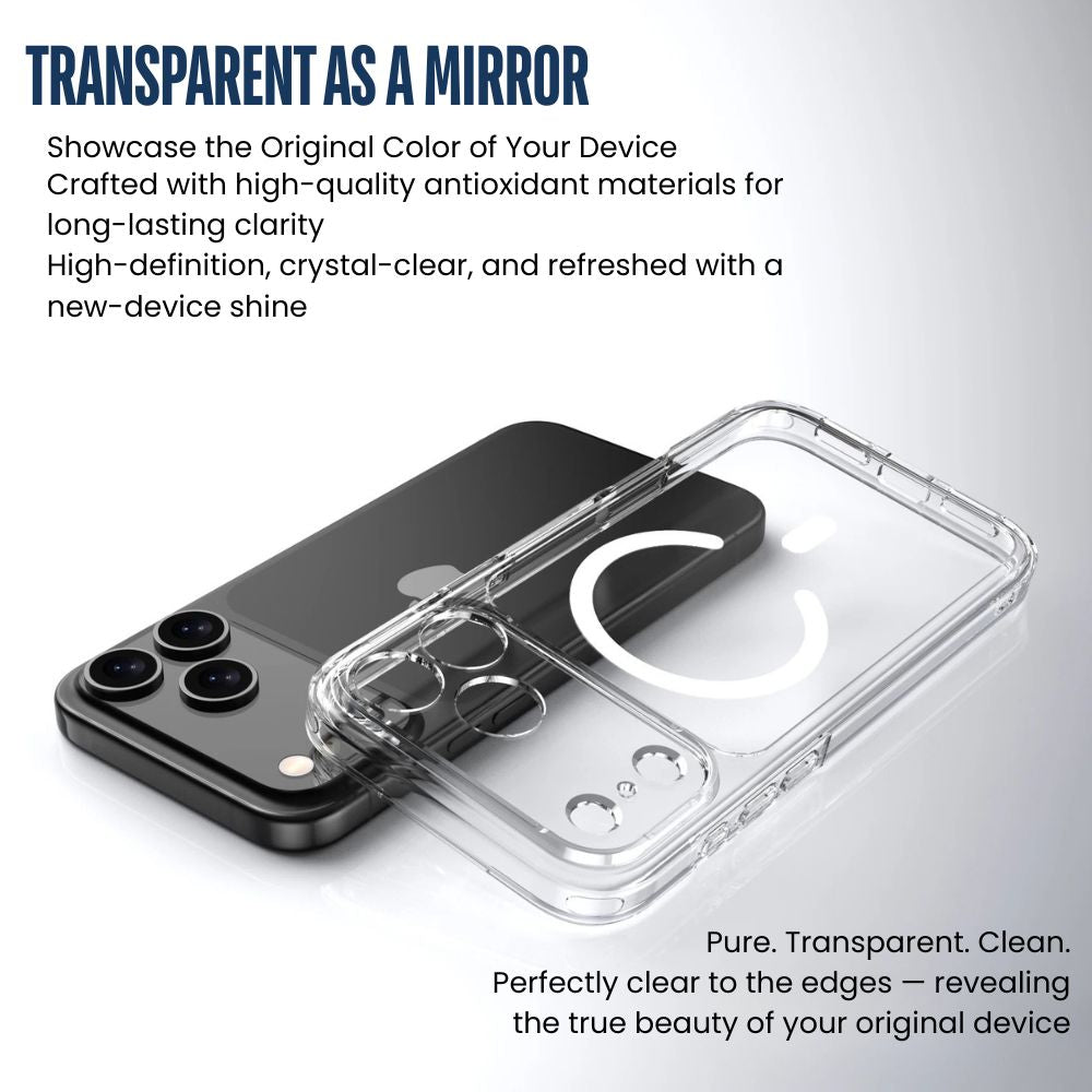 Cavus Clear Shockproof MagSafe iPhone Case - Astra Cases