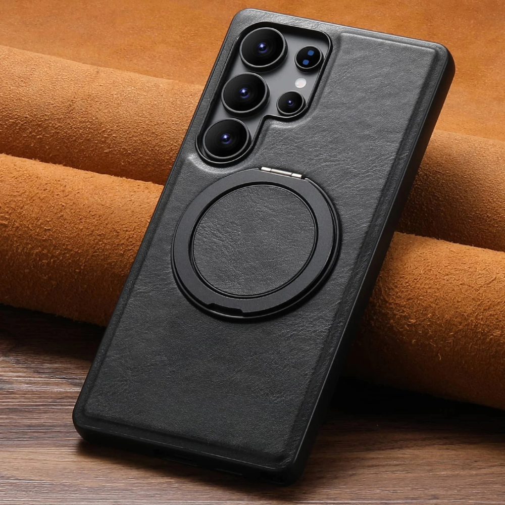 Caries Leather Galaxy Case With Built-in Kickstand