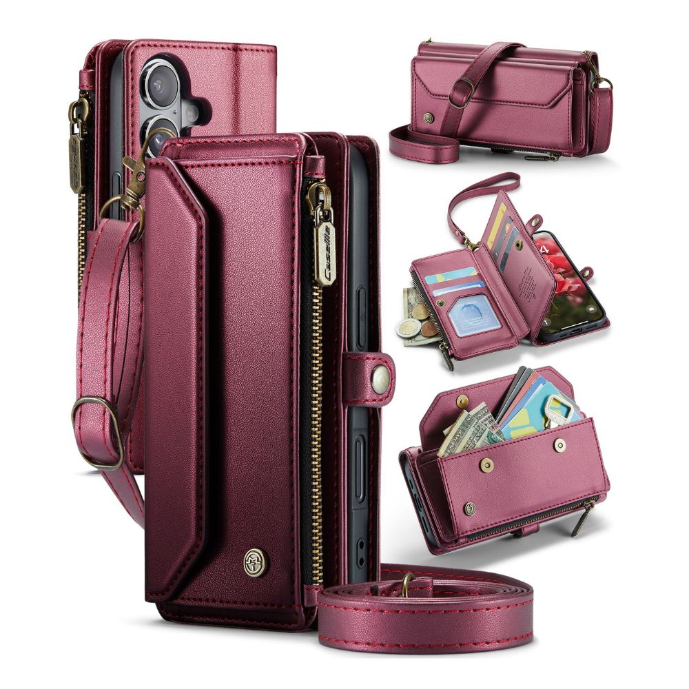 Cervus RFID Blocking Wallet Case With Crossbody Strap And Lanyard