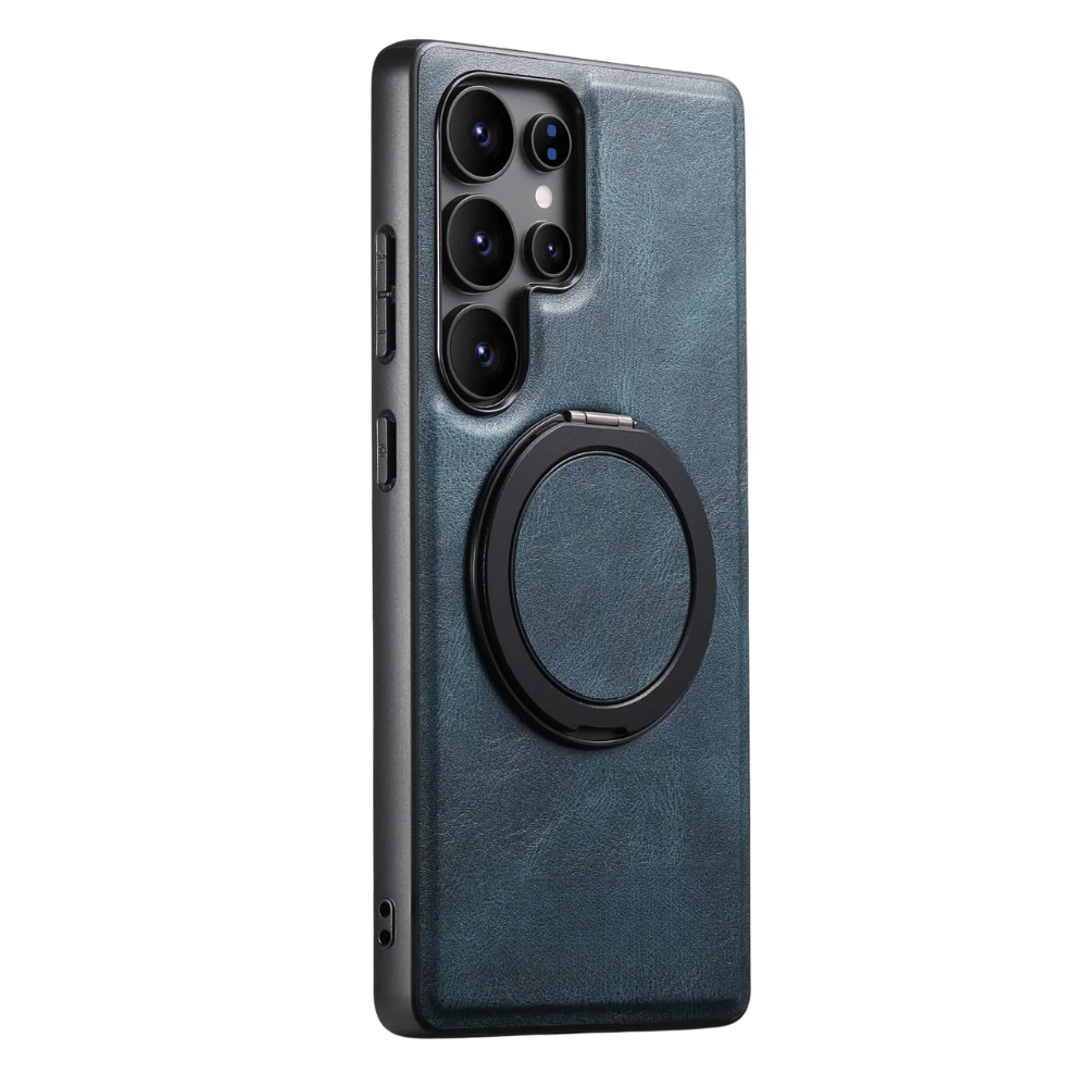 Caries Leather Galaxy Case With Built-in Kickstand