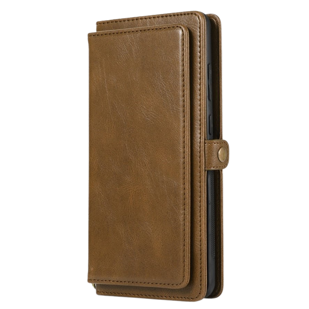 Mereo Magnetic Leather Galaxy Wallet Case with Lanyard and Card Slot