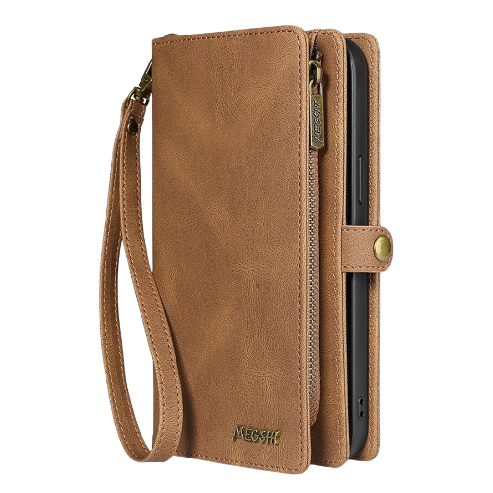 Eboris Leather Wallet Case For Google Pixel