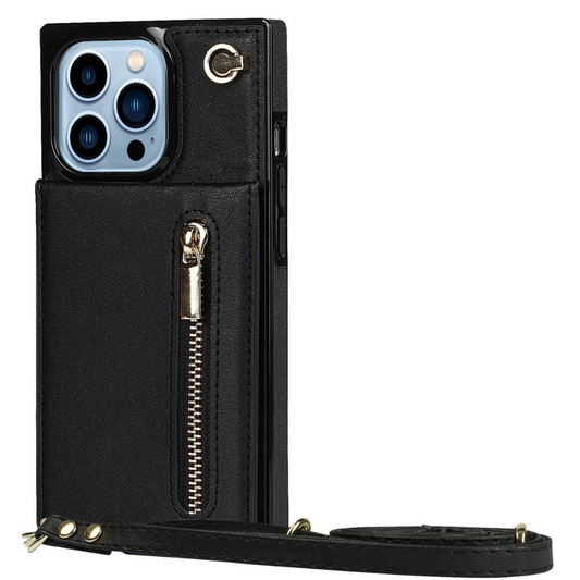 Nitida Crossbody Leather Case With Stand