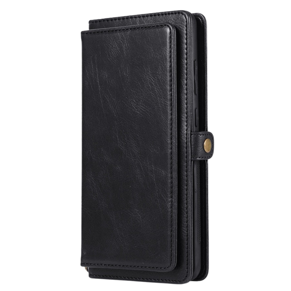 Mereo Magnetic Leather Galaxy Wallet Case with Lanyard and Card Slot