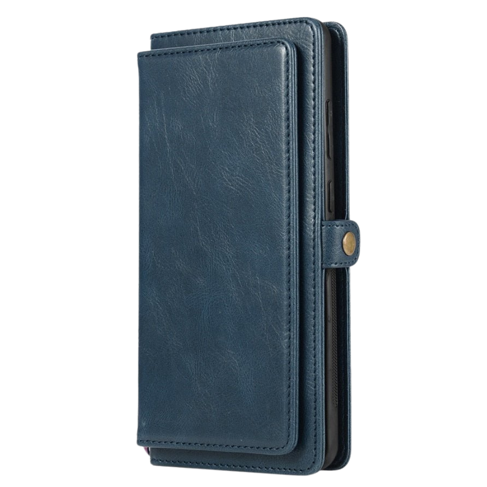 Mereo Magnetic Leather Galaxy Wallet Case with Lanyard and Card Slot