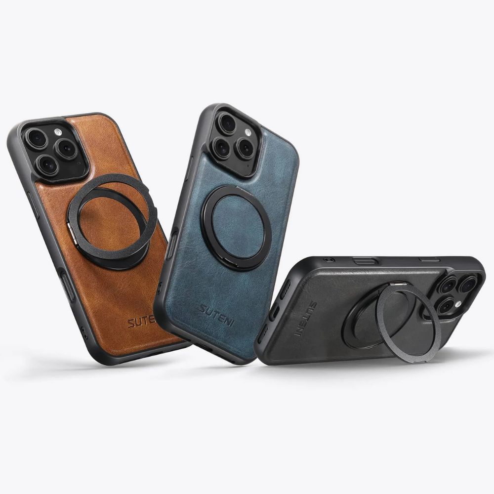 Capio Leather iPhone Case With Built-in Kickstand