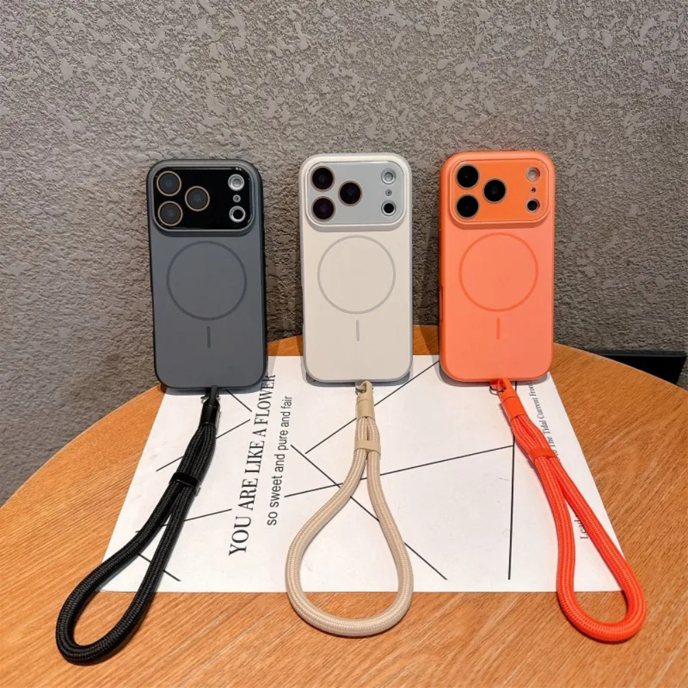 Nexus Magnetic Charging Shockproof iPhone Case With Hand Strap