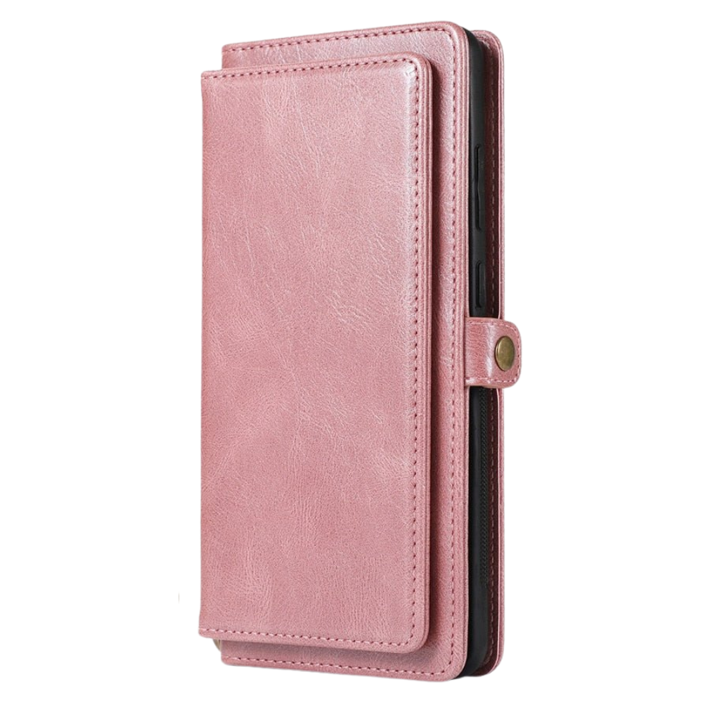 Mereo Magnetic Leather Galaxy Wallet Case with Lanyard and Card Slot