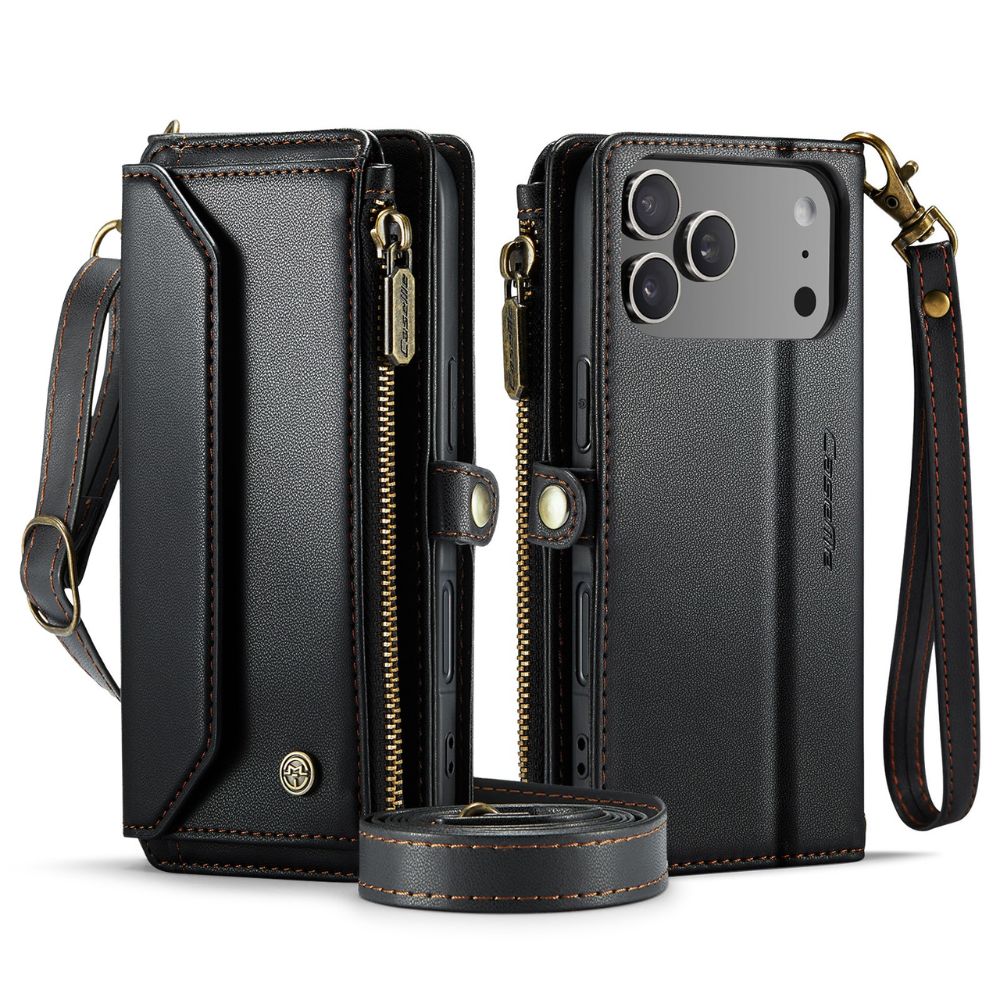 Cervus RFID Blocking Wallet Case With Crossbody Strap And Lanyard