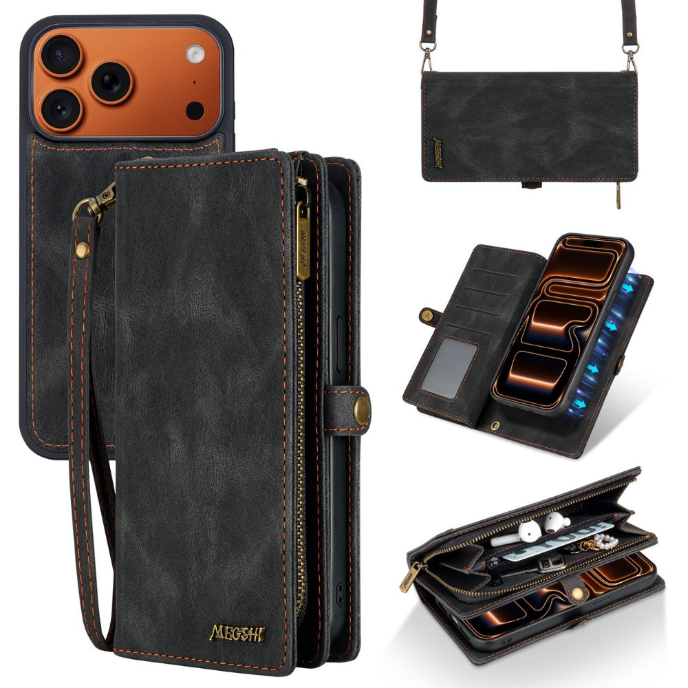 Fortune Leather Purse Case For iPhone 15-17 Series