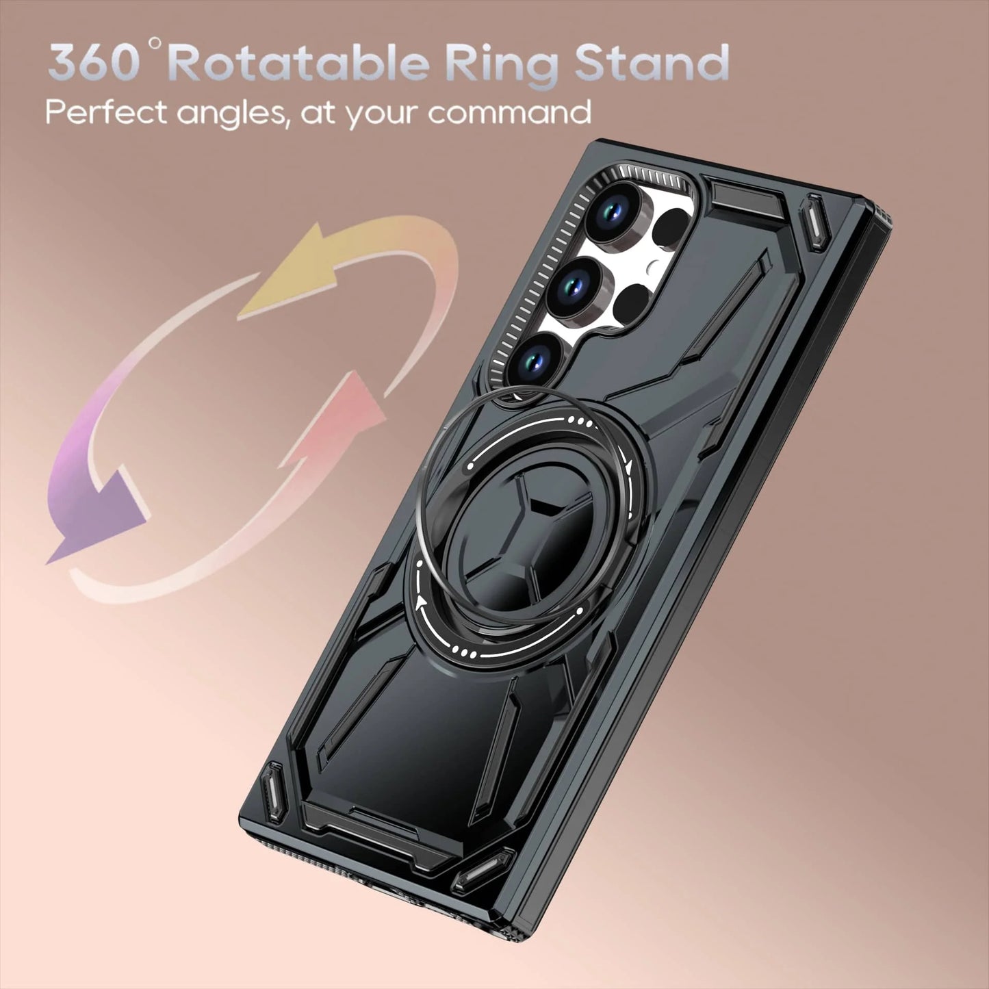 Leonis Shockproof Galaxy Case With Kickstand
