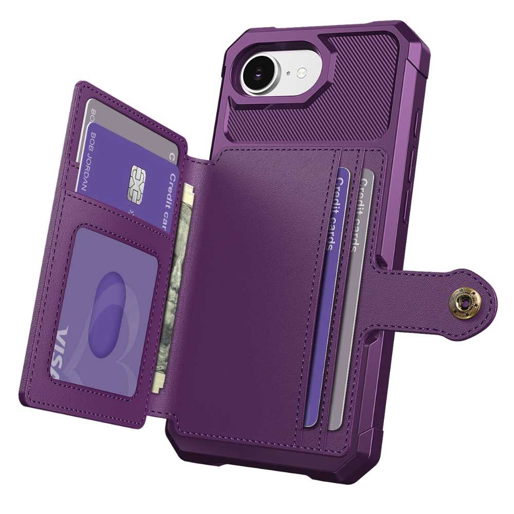 Echo Luxury Leather Wallet Case For iPhone Series 14-17