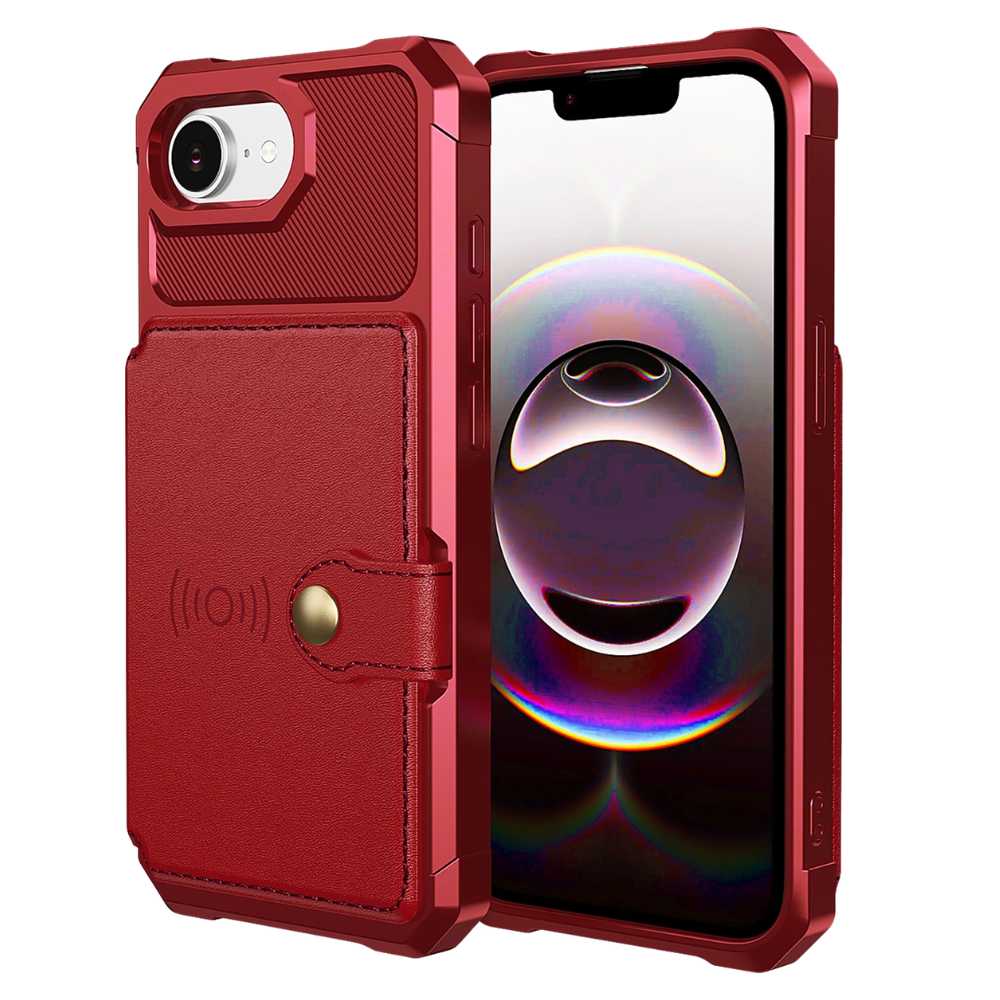 Echo Luxury Leather Wallet Case For iPhone Series 14-17