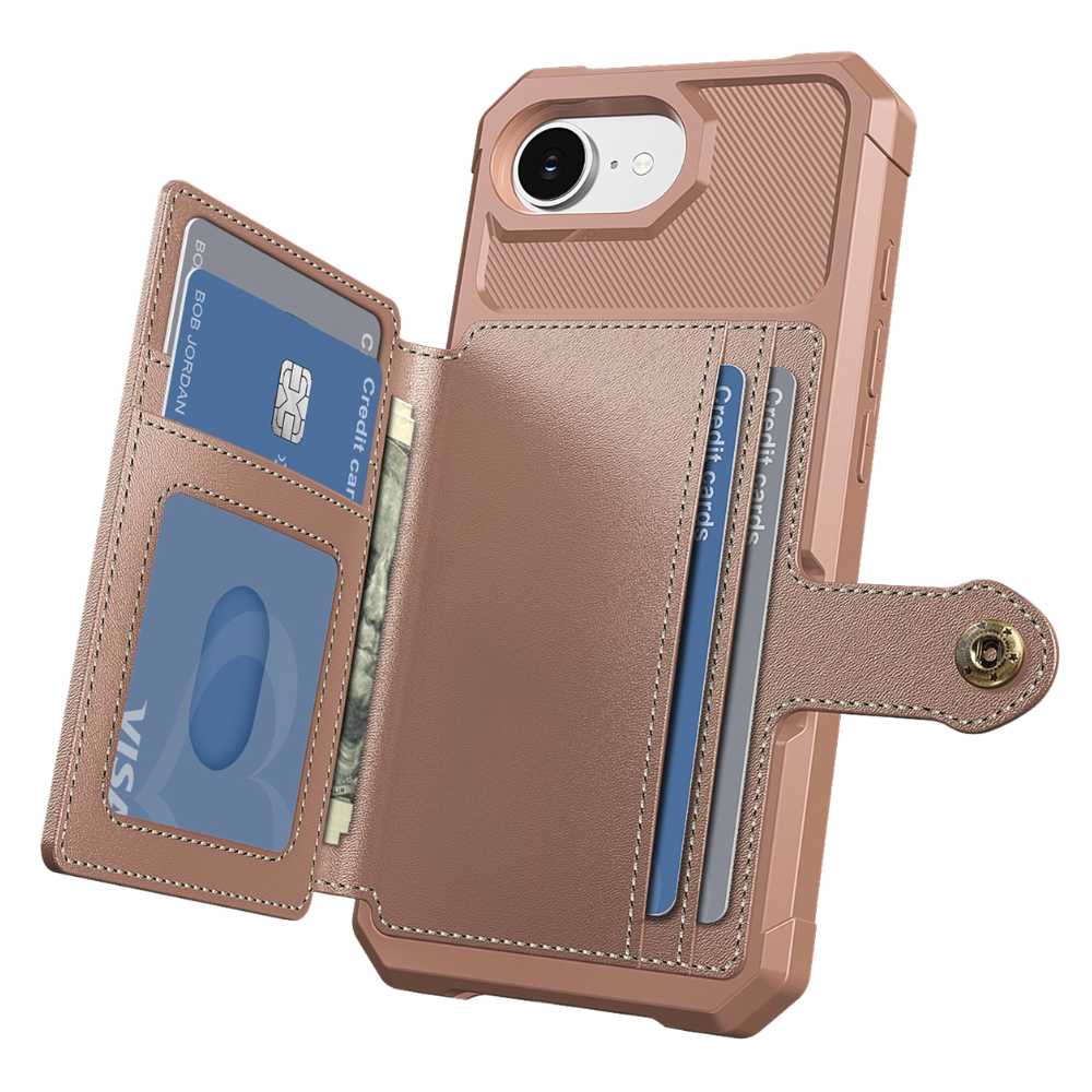 Echo Luxury Leather Wallet Case For iPhone Series 14-17