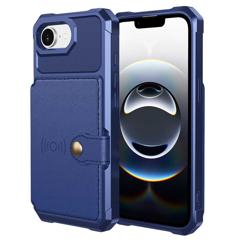 Echo Luxury Leather Wallet Case For iPhone Series 14-17