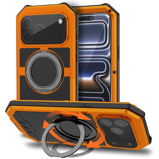 Aegis Magnetic Ring Stand Metal Case For iPhone 17 Pro Max