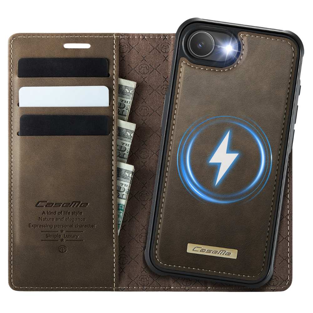 Quae Leather Flip MagSafe Wallet iPhone Case