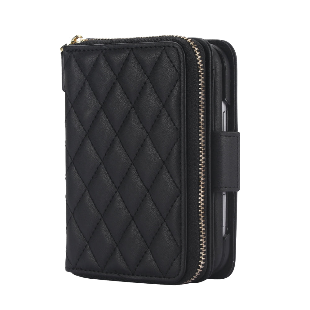 Acceptus Quilted Leather Wallet Case For iPhone 15-18