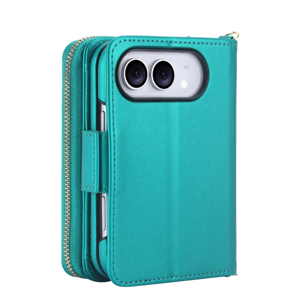 Acceptus Quilted Leather Wallet Case For iPhone 15-18