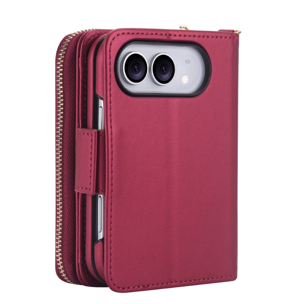 Acceptus Quilted Leather Wallet Case For iPhone 15-18
