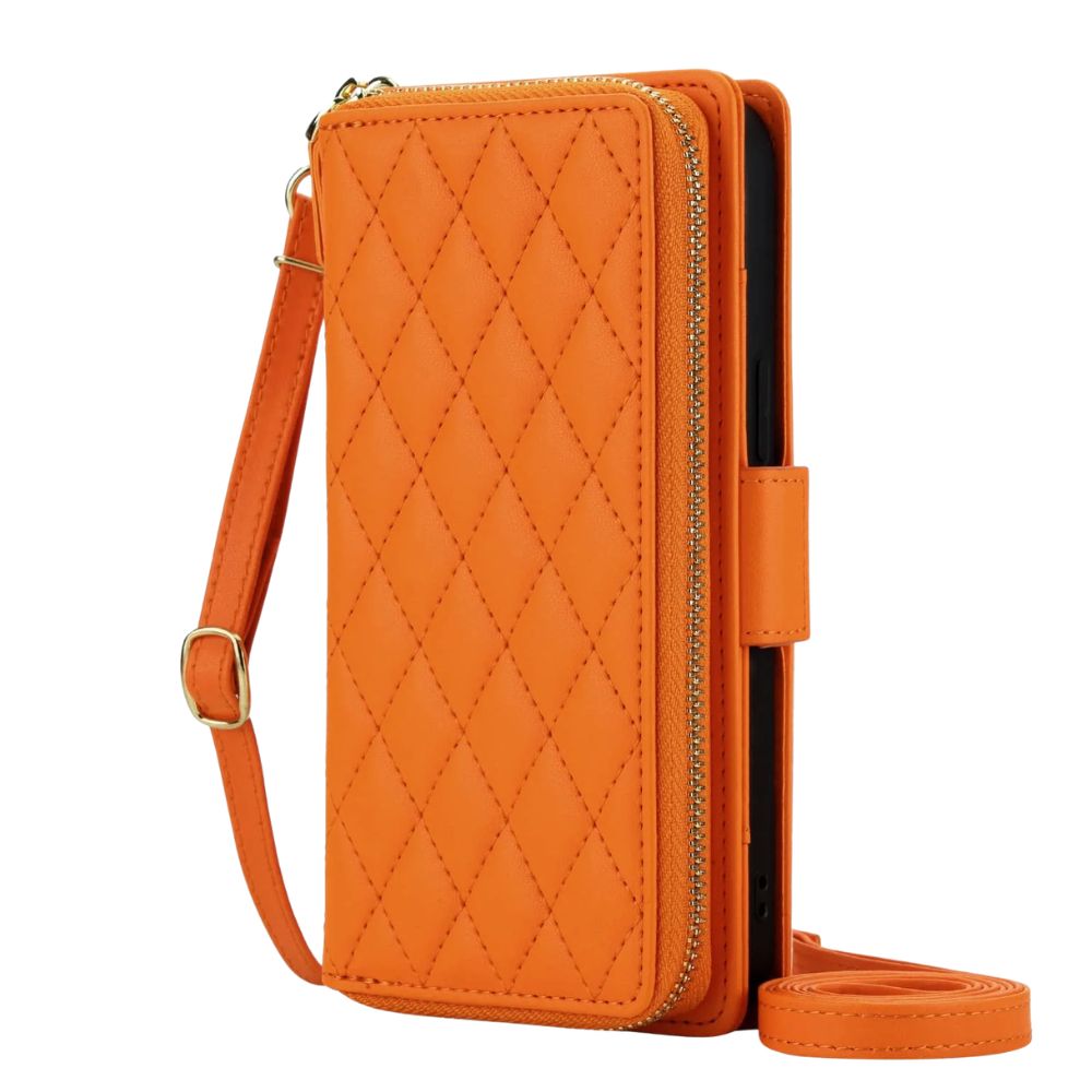 Aeger Quilted Leather Wallet Case for Galaxy S Series - Astra Cases